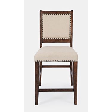 Fairview Upholstered Counter Stool Set of 2 In Oak