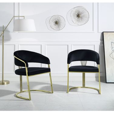 Fallon Side Chair In Gold