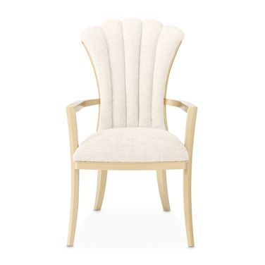 Fantosini Dining Arm Chair Set of 2 In Natural and Gold