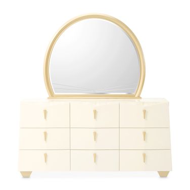 Fantosini Dresser with Mirror In Gold
