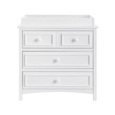 Farmington/Bennett RTA Changing Topper for 3 Drawer Dresser In Rustic White
