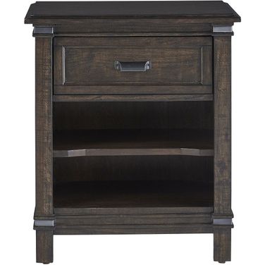 Farmwood 1 Drawer Nightstand In Whiskey Barrell