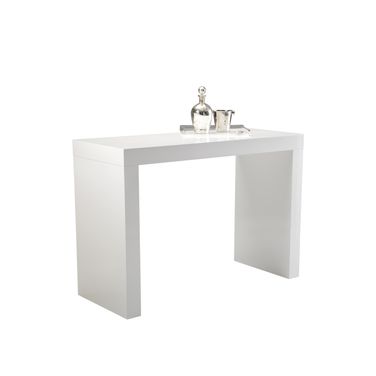 Faro Bar Table In White High Gloss