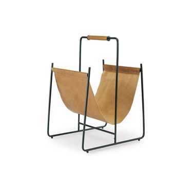 Faronworth Magazine Rack In Brown/Black