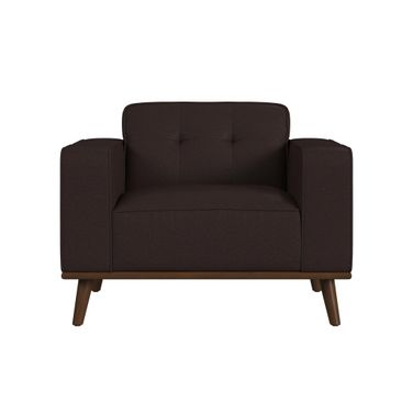 Fate Chair with Wood Front In Cherry and Brown