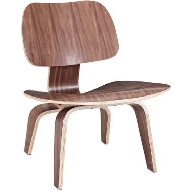 Fathom Walnut Wood Lounge Chair