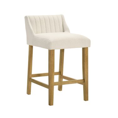 Fauna Counter Height Bar Stool In Amber Glow and White