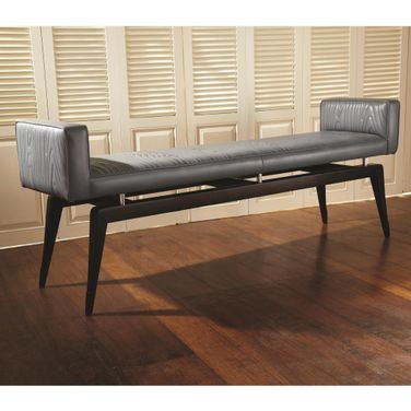 Faux Bois City Bench In Grey