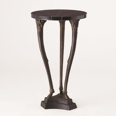 Fawn Leg Side Table In Bronze