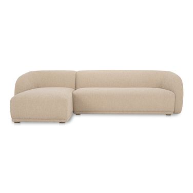 Faye LAF Sectional In Beige Boucle