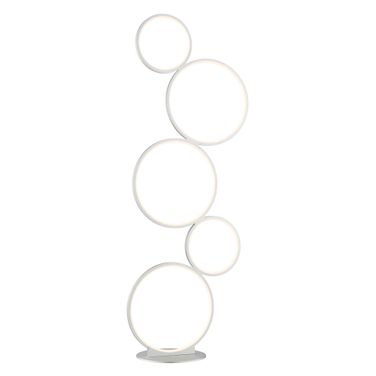 Fedora Floor Lamp In Silver