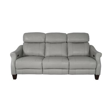 Felicity 84 Inch Zero Gravity Power Reclining Sofa In Silver