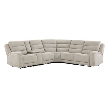 Felix 6 Piece Zero Gravity Power Reclining Sectional In Mari Fawn