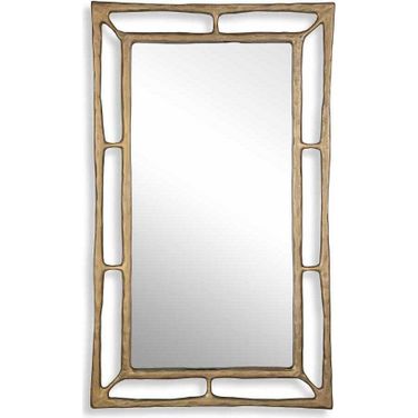 Felix Rectangle Mirror In Brass
