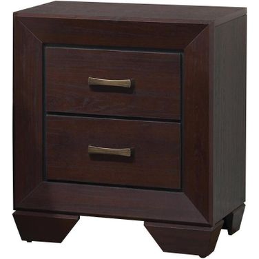 Kauffman 2-drawer Nightstand Dark Cocoa