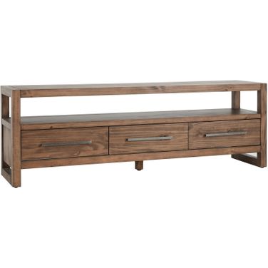 Fenmore 3 Drawer TV Stand In Honey