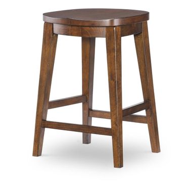 Fenmore Counter Height Stool In Mocha and Distressed Cherry
