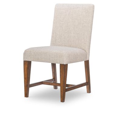 Fenmore Uph Side Chair Set of 2 In Mocha and Distressed Cherry