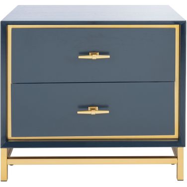 Fenno 2 Drawer Nightstand in Teal
