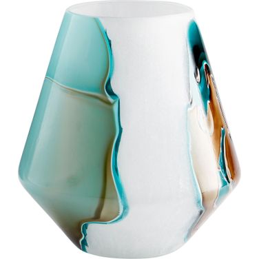 Ferdinand Green And White Small Vase