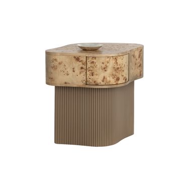 Fern Nightstand In Natural and Brown