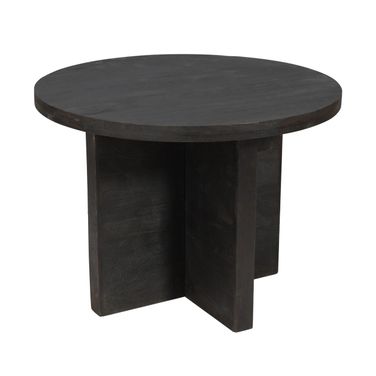 Fernious 48 Inch Round Dining Table In Dark Gray