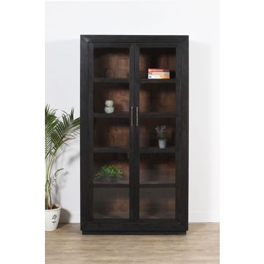 Fernious Tall Cabinet In Dark Gray