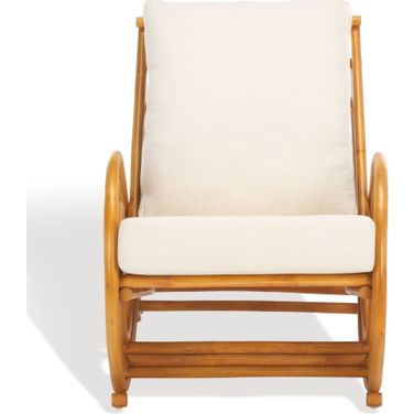 Fernson Rattan Accent Chair In Natural and White