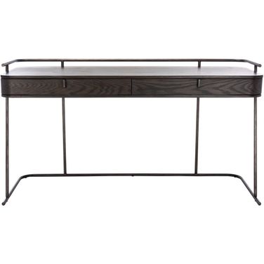 Ferrell Modern Wood Desk In Dark Walnut