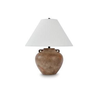 Ferrilby polyresin Table Lamp In Antique Beige