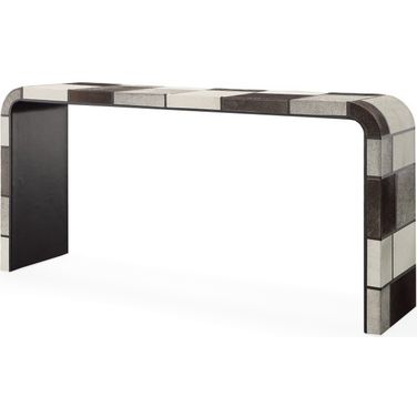 Ferris Console Table In Gray and White