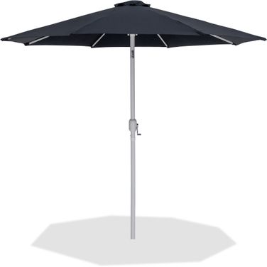 Fiji Fabric Patio Umbrellas In Black and Matte White