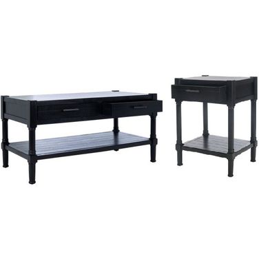 Filbert Occasional Table Set In Black