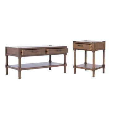 Filbert Occasional Table Set In Brown