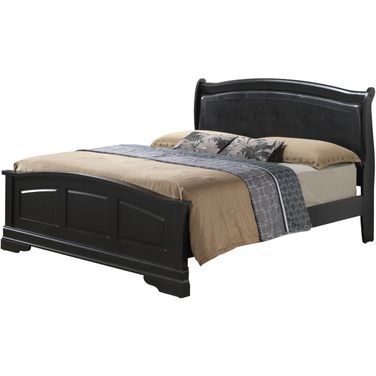 Glory Furniture G3150 Full Low Profile Bed w/ PU Insert in Black