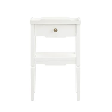 Finchley 1-Drawer Nightstand In White