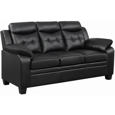 Finley Tufted Upholstered Sofa Black