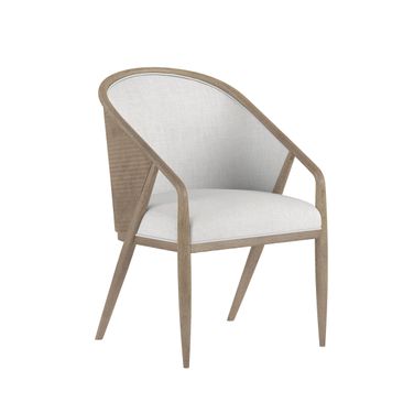 Finn Woven Dining Chair In Light Brown