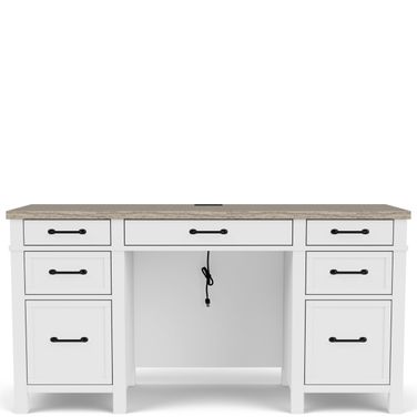 Finn Executive Desk In Cloud and Fog