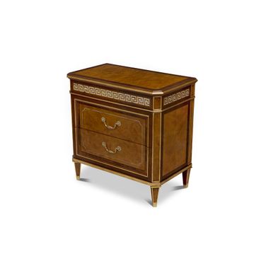 Finneas Night Stand In Brown and Gold