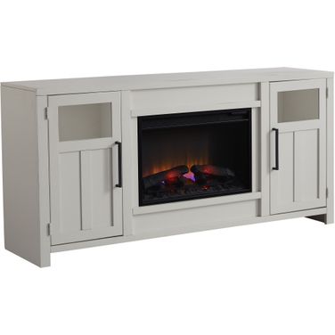 Finnegan 68 Inch Fireplace Console In White