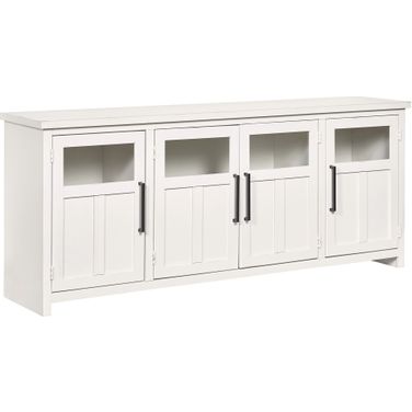 Finnegan 78 Inch Console with 4 Doors In White