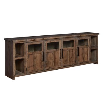 Finnegan 98 Inch Console with 4 Doors In Sandy Brown
