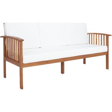 Finnick Outdoor Bench in Beige