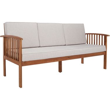Finnick Outdoor Bench in Light Grey