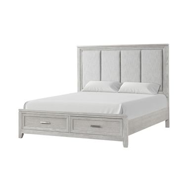 Fiona California King Bed In Mist Gray