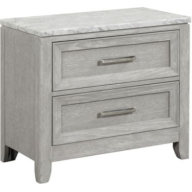 Fiona Nightstand In Mist Gray