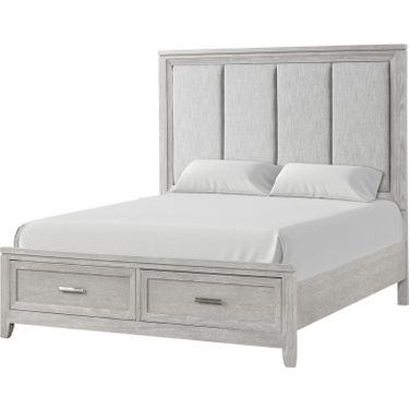 Fiona Queen Bed In Mist Gray