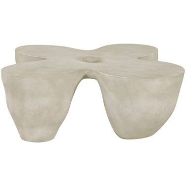 Fiore Concrete Coffee Table In Beige