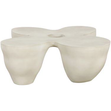 Fiore Concrete Coffee Table In Taupe